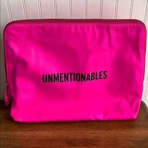 NWOT Kate Spade pink unmentionables travel bag